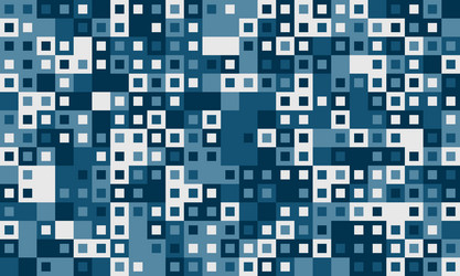 abstract blue square pixel pattern modern vector image