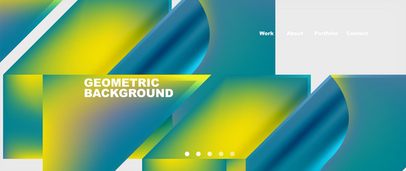 abstract geometric shapes web design page vector image