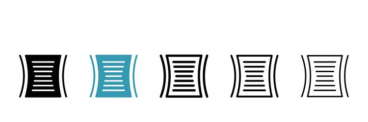 File compressor icon set reduce data and size Vector Image