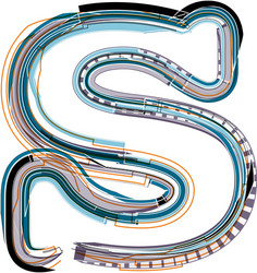 Font letter s Royalty Free Vector Image - VectorStock
