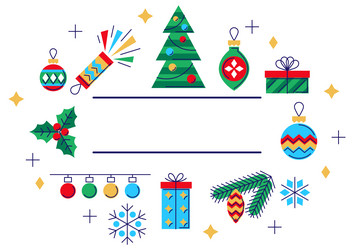 Merry christmas and happy new year background vector