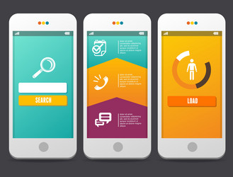 web design elements applications templates vector image