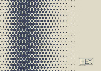 Abstract Hexagon Halftone Pattern vector image