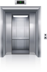 Elevator doors vector