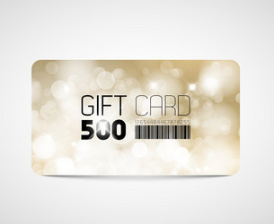 Modern gift card template vector