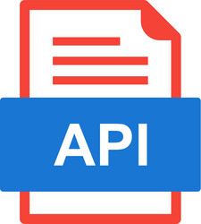 api file document icon vector image
