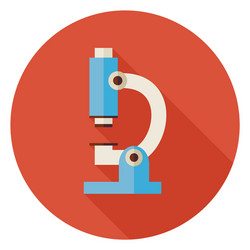 Microscope Science Lab Icon vector image