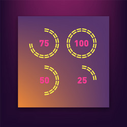 dashboard ui and ux kit bar chart line graph vector image