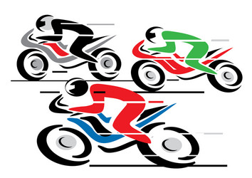 Bike race logo Royalty Free Vector Image - VectorStock