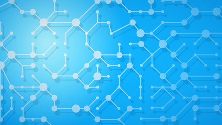 abstract background of connecting lines and dots vector image
