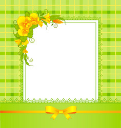 Floral frame background vector