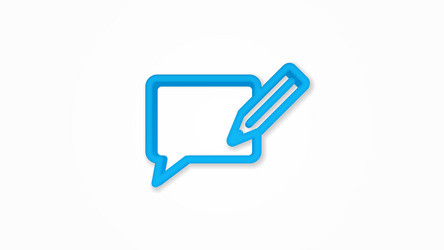 message chat speech bubble talk dialog vector image