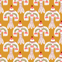 Birds in Flight Seamless Pattern Vector Image