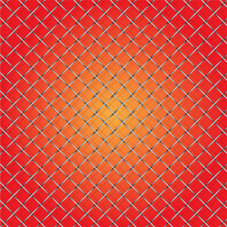 iron wire mesh and shadow on red background vector