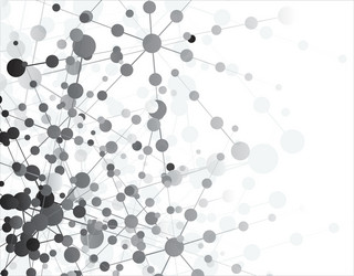 abstract molecular structure background vector image