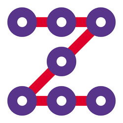 pattern passcode used for security purpose vector image