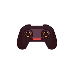 black joystick or controller for video games flat vector