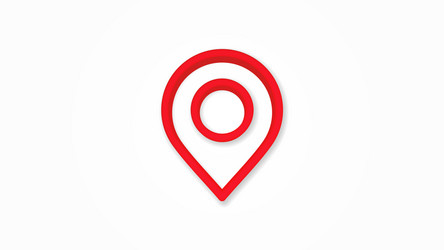 navigation location marker cursor realistic icon vector image
