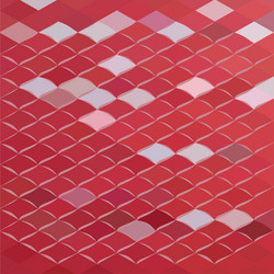 red carpark abstract low polygon background vector image