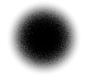 Random circles dots halftone pattern pointillist vector