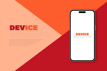smartphone mockup fully editable file replaceable vector image