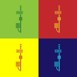 color standalone sensor icon isolated on vector image
