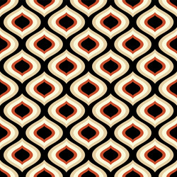 Retro Curl Pattern vector image
