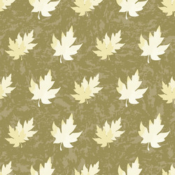 seamless pattern with patterned leaves complex vector image