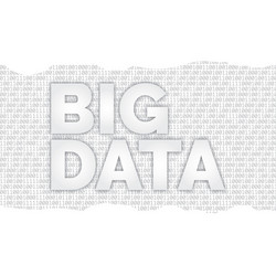 backdrop and binary code the words big data vector