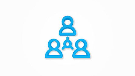 Community Network Connection Icon vector image