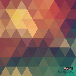retro pattern of geometric shapes colorful mosaic vector image