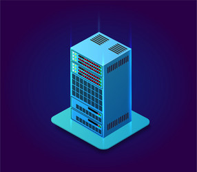 web server computer vector image