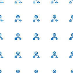 algorithm icon pattern seamless isolated on white vector image