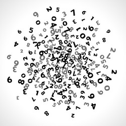 Mathematical Number Background vector image