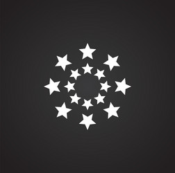 sparkle icon on background for graphic and web vector image