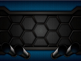Metal background hexagonal pattern Royalty Free Vector Image