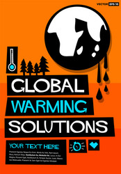 global warming solutions vector