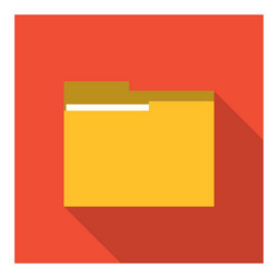 yellow folder icon file design graphic vector image