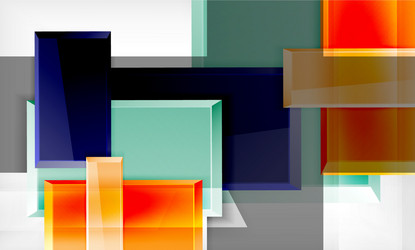 colorful square and rectangle blocks background vector image