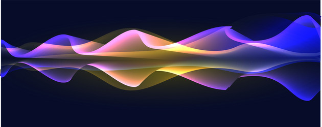 flowing abstract pattern curved wavy lines vector image