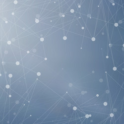 geometric abstract background with connected line vector image