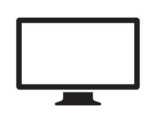 modern computer display vector