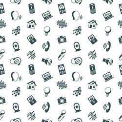voice user interface icon set vector image