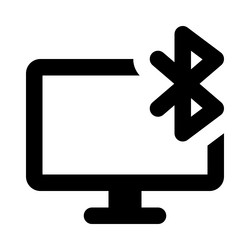 bluetooth connectivity status displayed vector image