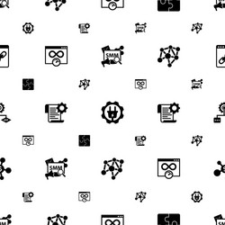 connection icons pattern seamless included vector image
