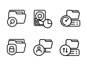 file manager folder access management storage vector image