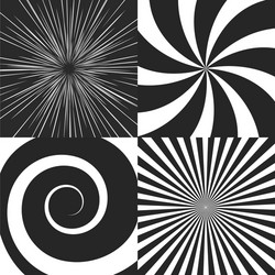 Psychedelic Spiral Patterns vector image