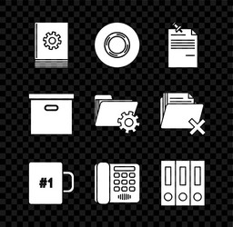 set user manual scotch note paper with pinned vector image