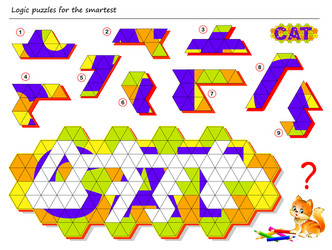 logic puzzle game for smartest need to find vector image