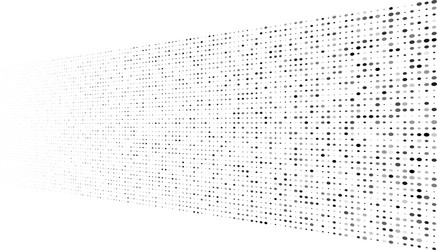 random greyscale grey dots half-tone element vector image